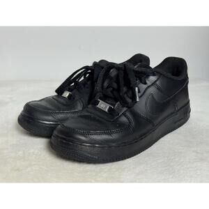 Nike Air Force 1 Low 314192-009 Black Lace Up Size 5Y